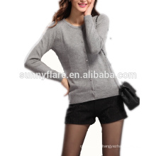 High Quality Knitted Fashion Cashmere Women Cardigan Sweater